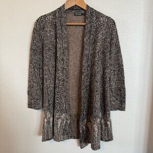 NIC+ZOE Marled Open-Front Cardigan